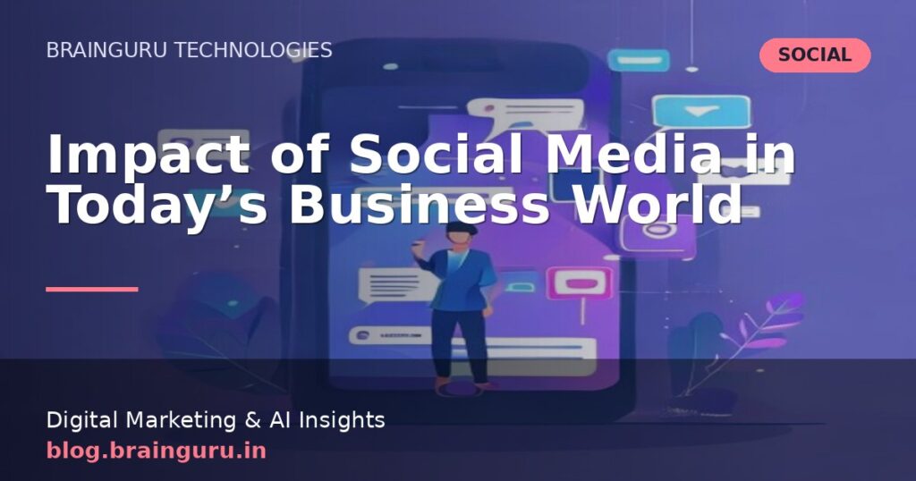 Impact of Social Media in Today’s Business World