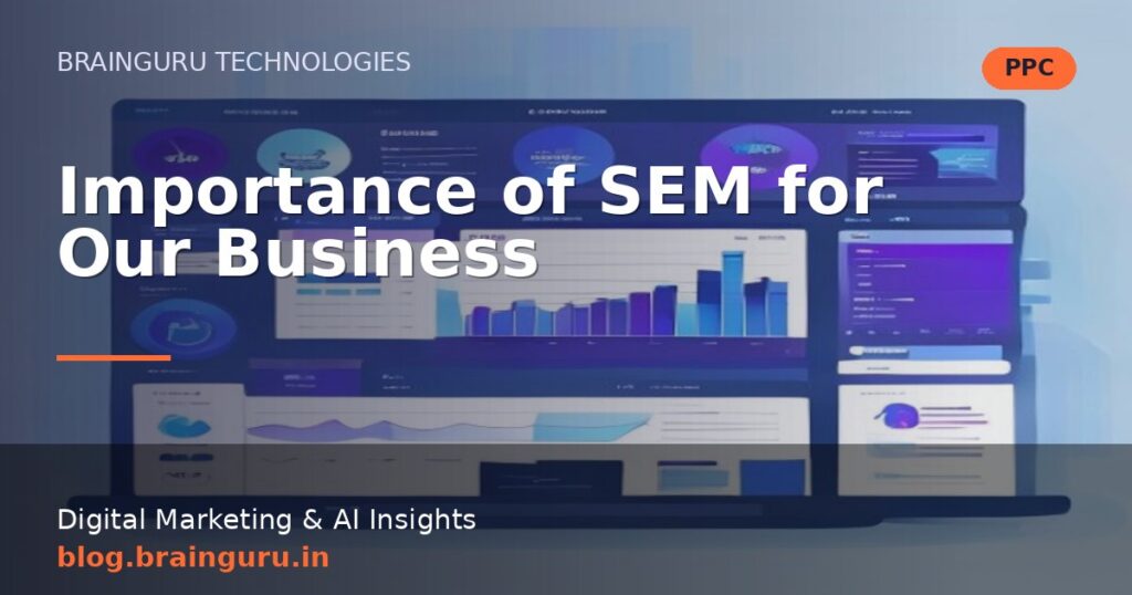 Importance of SEM for Our Business Importance of SEM for Our Business